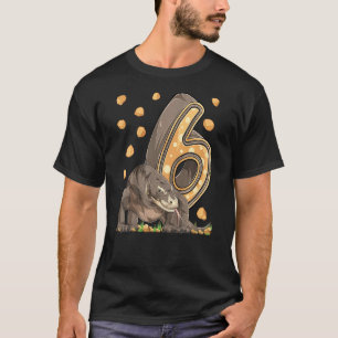 Camiseta Niños Reptiles Komodo Dragon de 6 años 6 cumpleaño