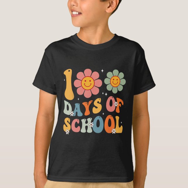 Camiseta Niños Rero Groovy 100 días feliz 100 horas de clas (Anverso)