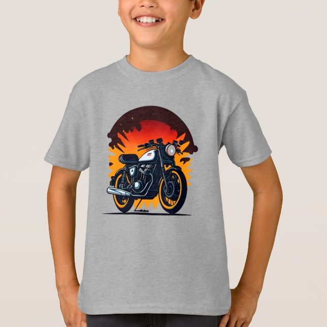 Camiseta Niños Retro Biker (Anverso)