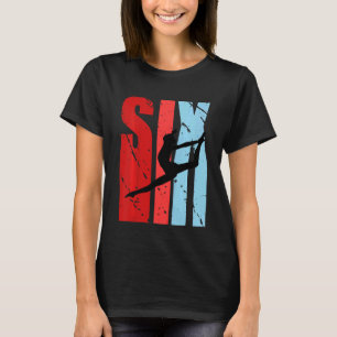 Camiseta Niños Retro Chica 6º Balanceo de Baile de Cumpleañ