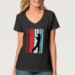 Camiseta Niños Retro Colores Niños Cuarto Golf Cumpleaños G