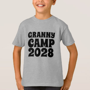 Camiseta Niños retro del campamento de granjas de texto