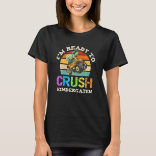 Camiseta Niños retro Estoy listo para aplastar el Dinosau d