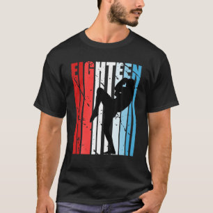 Camiseta Niños Retro Kickboxing Boxeador De 18 Años