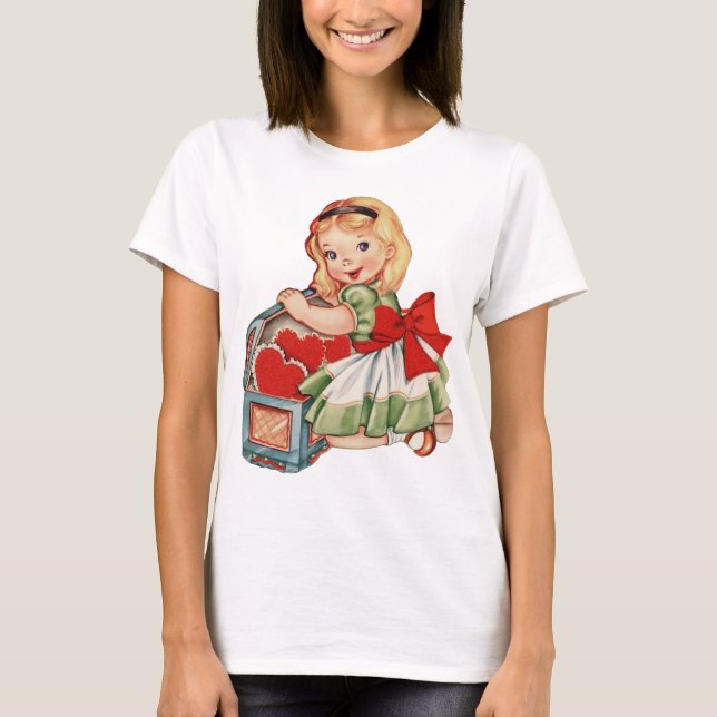 Camiseta Niños retro-niños Chicas del corazón (Anverso)