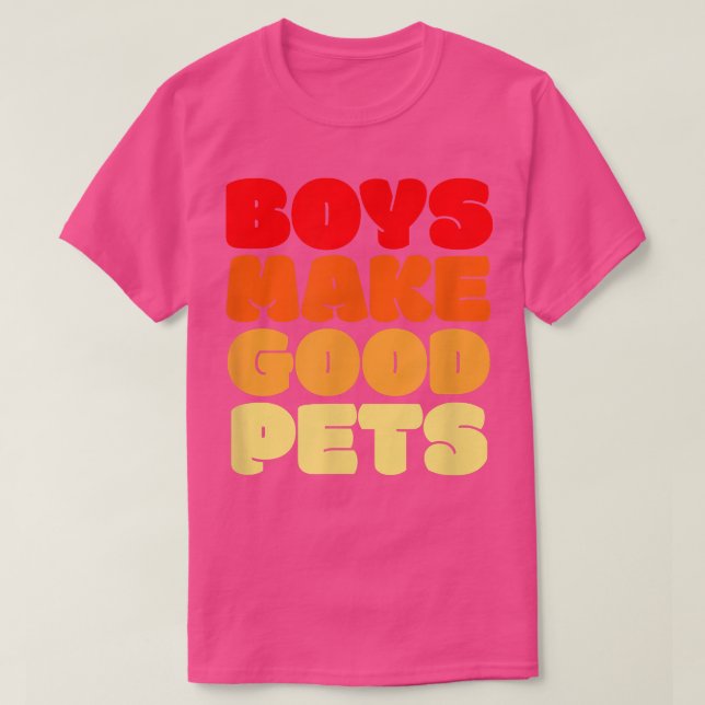 Camiseta Niños retro vintage hacen buenos Mascotas feminist (Diseño del anverso)