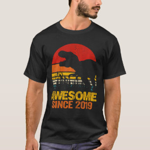 Camiseta Niños Rex de dinosaurios de 3 años alucinante bebé