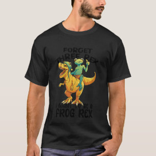 Camiseta Niños Rex de tres ranas Tercer cumpleaños Dinosaur