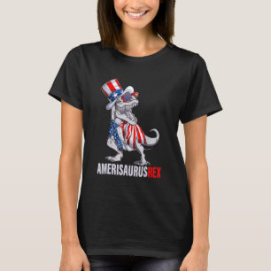 Camiseta Niños Rex Dinosaurio Amerisaurus 4 De Julio