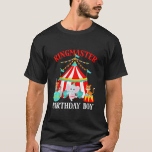 Camiseta Niños Ringmaster Nacimiento Niño Circo Tema Bday F