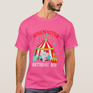 Camiseta Niños Ringmaster Nacimiento Niño Circo Tema Bday F