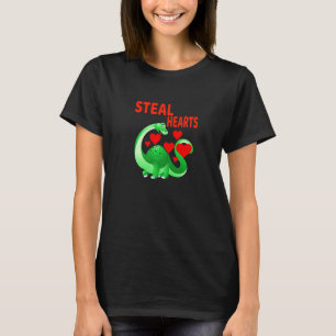 Camiseta Niños Roban Corazones Rex Dino Baby Boy Valentin