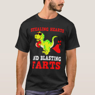 Camiseta Niños Robando Corazones Y Destrozando Faros T Rex