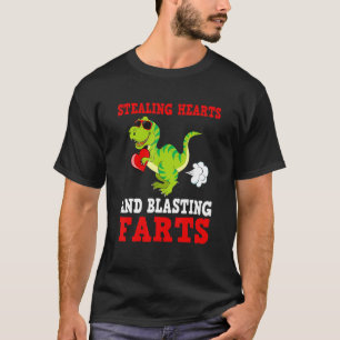 Camiseta Niños Robando Corazones Y Lanzando Pedos Rex Lindo