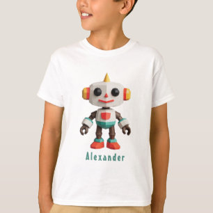 Camiseta Niños Robot Personalizables