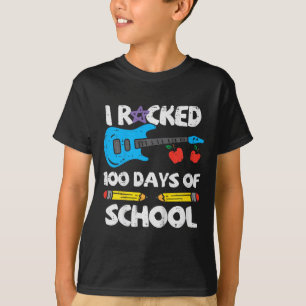 Camiseta Niños Rockearon 100 Días De Colegio Guitarra 100º 