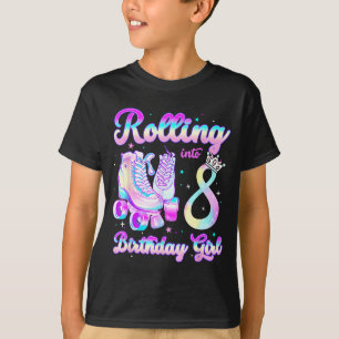 Camiseta Niños rodando en 8 patinaje sobre ruedas cumpleaño