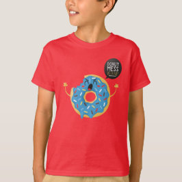 Camiseta Niños Rojos enojados Donut Mess Conmigo Skater Gua