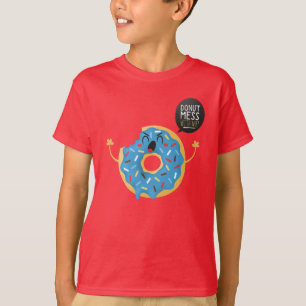 Camiseta Niños Rojos enojados Donut Mess Conmigo Skater Gua