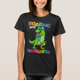 Camiseta Niños rugiendo en el jardín de infancia Dinosaurio