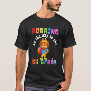 Camiseta Niños rugiendo hasta el primer grado león rugen a