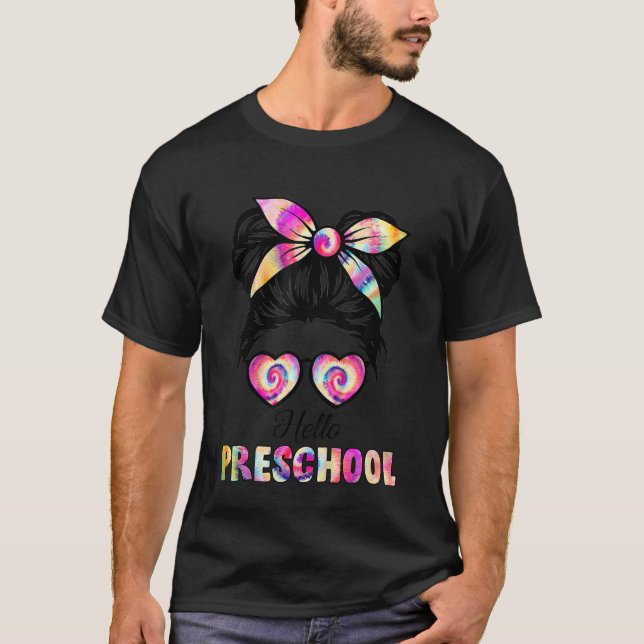 Camiseta Niños Saludan A Los Chicas De Preescolar De Vuelta (Anverso)
