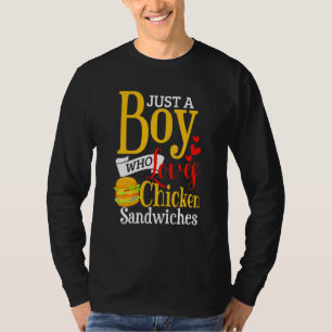 Camiseta Niños Sandwich de pollo Niños Chicken Burger