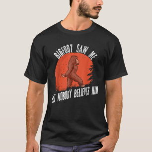 Camiseta Niños Sasquatch Regalos Bigfoot Me Vio Pero Nadie 
