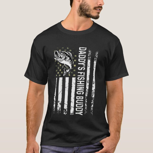 Camiseta Niños se burlan de papá pescando joven pescador 1 (Anverso)