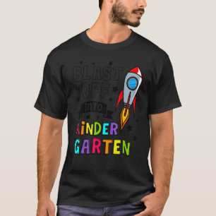 Camiseta Niños Se Exploden En Un Cohete De Jardín De Niños