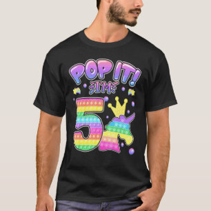 Camiseta Niños se portan 5 Chicas de cumpleaños niños de 5 