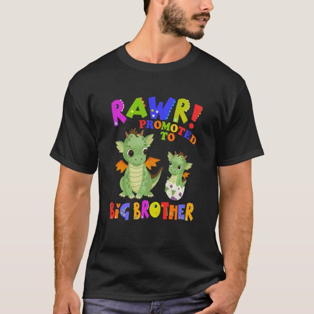 Camiseta Niños Se Promocionan A Gran Hermano Bebé Dragón (Anverso)