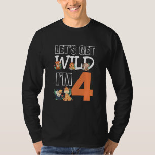 Camiseta Niños Seamos Salvajes Im 4 Niños Cumpleaños Zoológ