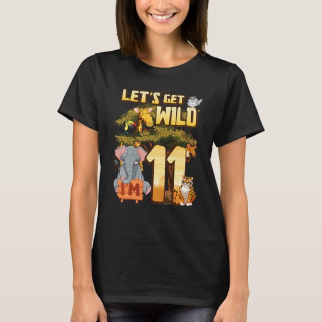 Camiseta Niños Seamos salvajes Soy un animal de zoológico a (Anverso)