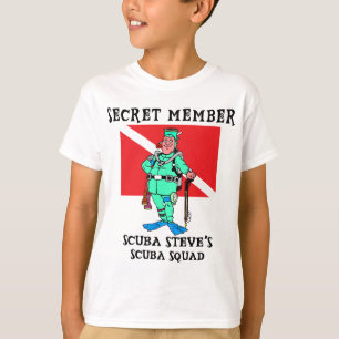 Camiseta Niños secretos de Steve del EQUIPO DE SUBMARINISM