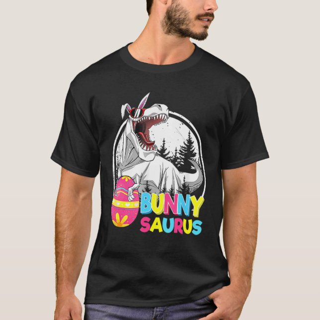 Camiseta Niños Semana Santa Bunnysaurus Rex Guay rex Easter (Anverso)
