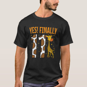 Camiseta Niños Sí Finalmente 11 Once Fiesta de Cumpleaños 1