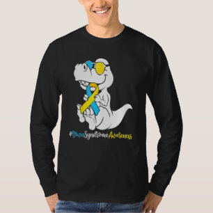 Camiseta Niños Síndrome de Down T Rex Dinosaur Trisomy T2