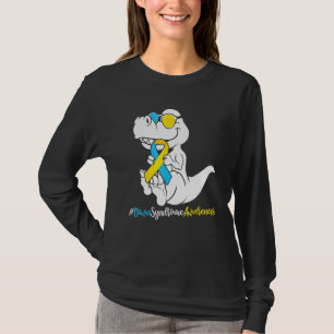 Camiseta Niños Síndrome de Down T Rex Dinosaur Trisomy T2