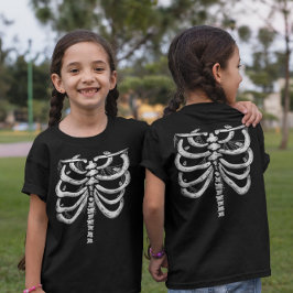 Camiseta Niños Skeleton Halloween (frontal y posterior) Cam