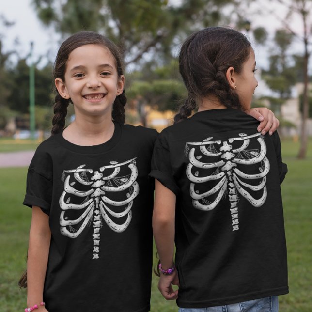 Camiseta Niños Skeleton Halloween (frontal y posterior) Cam (Subido por el creador)
