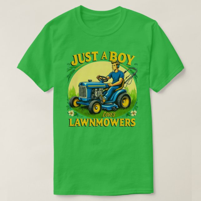 Camiseta Niños Sólo Un Niño Que Ama A Los Ducheros De Céspe (Diseño del anverso)