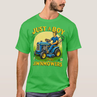 Camiseta Niños Sólo Un Niño Que Ama A Los Ducheros De Céspe