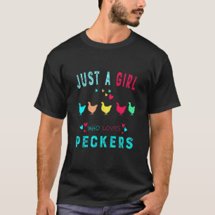 Camiseta Niños Solo Una Niña Que Ama Los Picos Pollitas Lin