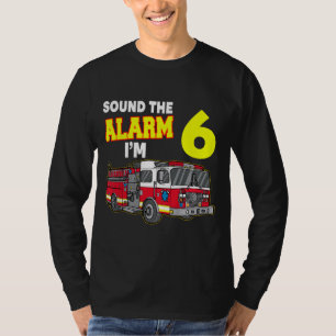 Camiseta Niños Sonan Alarma Im 6 Niños Bomberos Camiones