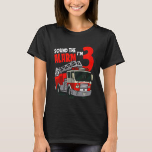 Camiseta Niños Sonan La Alarma Im 3 Rojo Cumpleaños Del Bom