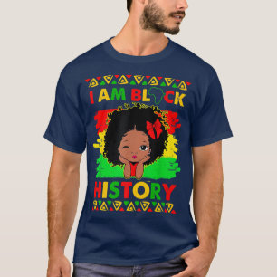 Camiseta Niños, soy negro Chicas de historia, pequeña reina