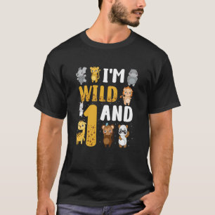 Camiseta Niños, soy salvaje y un zoológico Safari tema anim