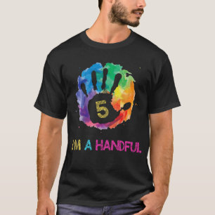 Camiseta Niños Soy Un Pequeño Regalo De Cinco Años De Edad 