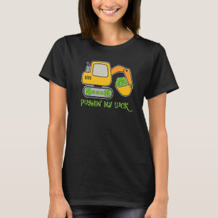 Camiseta Niños St Patricks Día Crane Cruck Construcción Tod